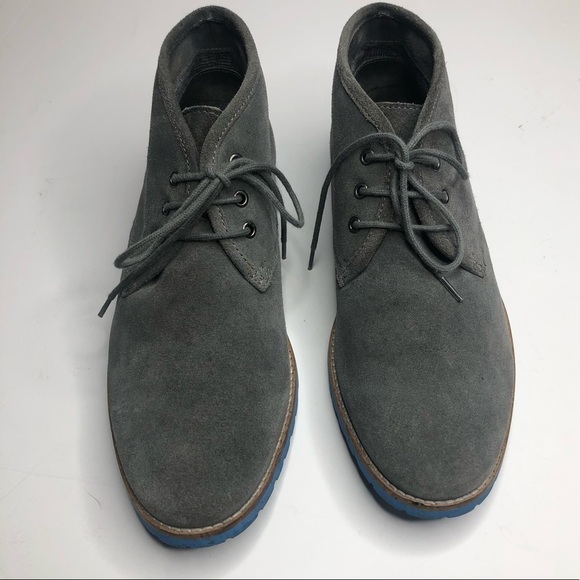 Men's Kurt Geiger Gray Suede Desert Boots Sz 41 - Picture 2 of 10